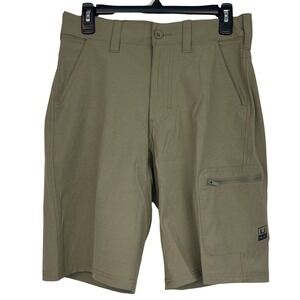NEW Huk NXTLVL 10.5 Short Mens S Next Level Green Cargo Performance Fishing